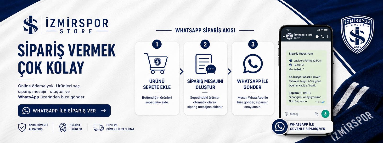 WhatsApp sipariş akışı